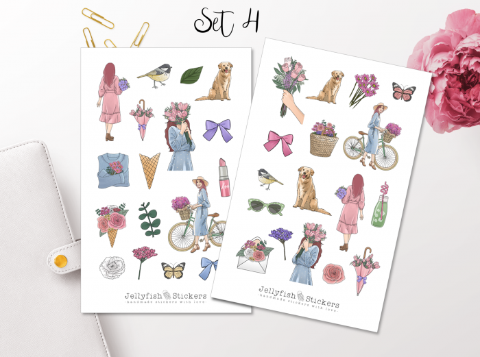 Girls Summer Sticker Set